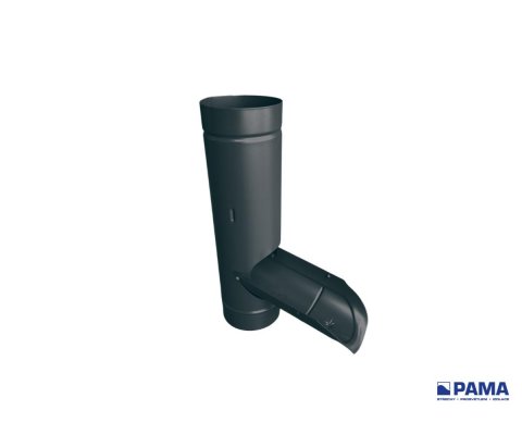 Okapová výklopka svodu 80 do sudu, barva antracit RAL 7...