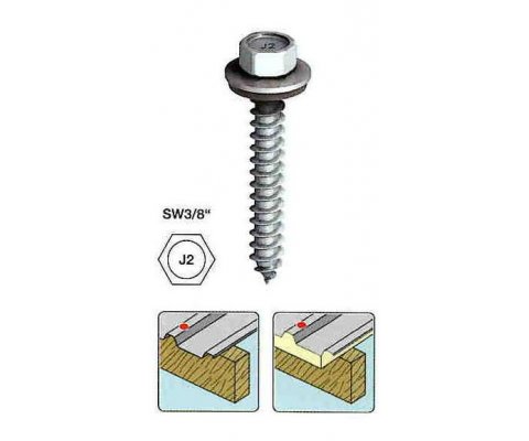 Samovrtný šroub JA2-6,5x100 + E16