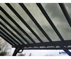 Polykarbonátová deska trapézová 600/39, 3mm, kouř, 688m...