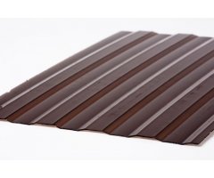 Polykarbonátová deska trapéz 45/5; 1mm; kouř; 1050mm x ...