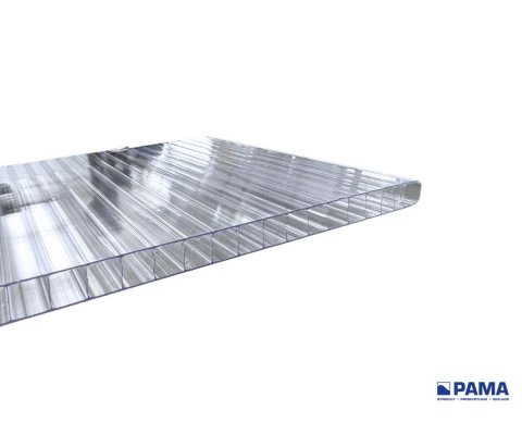 Komůrkový polykarbonát rovný ECO 2W, 10mm, čirá, 2xUV