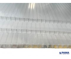 Komůrkový polykarbonát rovný 7W, 16mm, opál