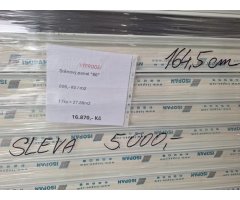 VÝPRODEJ PALETA  Stěnový PIR panel 80 mm, 17ks, d1645mm...