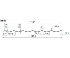 ELYPLAST trapéz 187/16 T18+ BT, čirá, 1184 x 3000mm, tl...